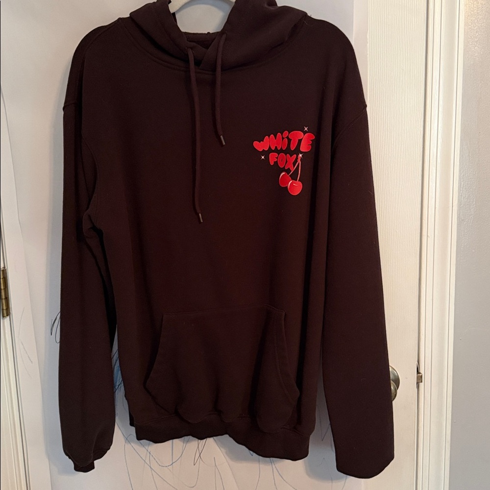 White Fox Brown cherry bomb Hoodie